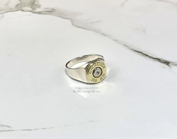 Sterling Silver Bullet Ring, Custom, Unisex, Men, Women – Bullet