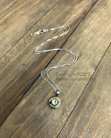 Texas 357 Mag Brass Bullet Head Necklace