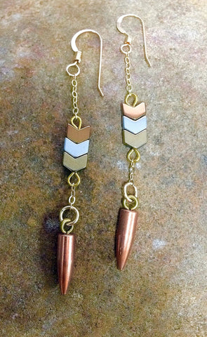 bullet earrings