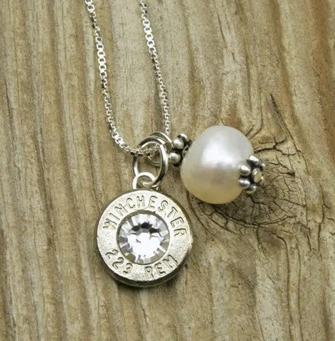 Sterling Silver Bullet Necklace