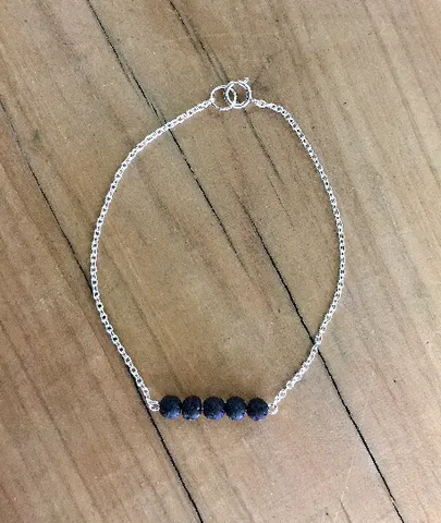 Sterling Silver Lava Bracelet