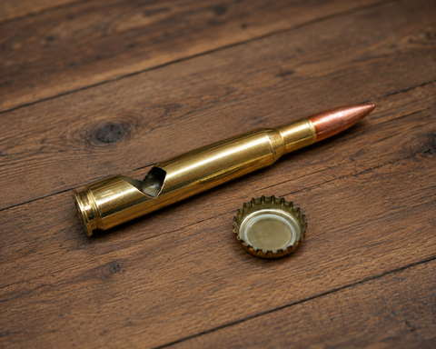 Bullet Bottle Opener, DARK Engraved 50 Caliber Brass Bullet, Custom, Personalized, 50BMG, Military Very Large, Engraving Optional