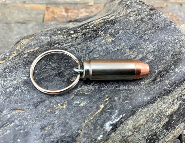 10mm Bullet Keychain, Nickel