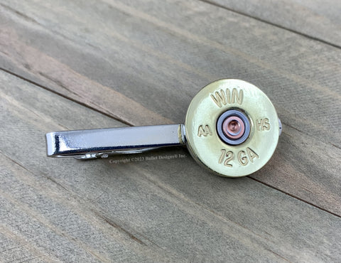 12 Gauge Shell Tie Clip