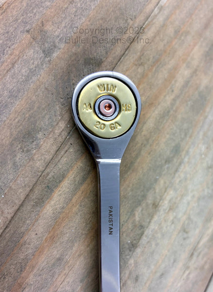 20 gauge brass shotgun shell