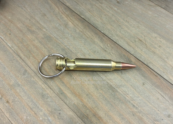 Bullet Bottle Opener Keychain, DARK Engraved 300 Mag Brass Bullet, Custom, Personalized, Military, Engraving Optional