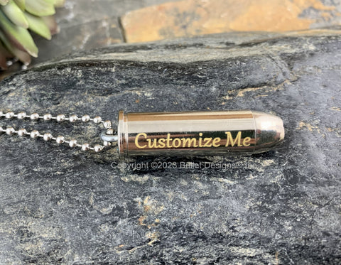Ingraved Bullets Bullet Necklaces – Bullet Designs® Inc.