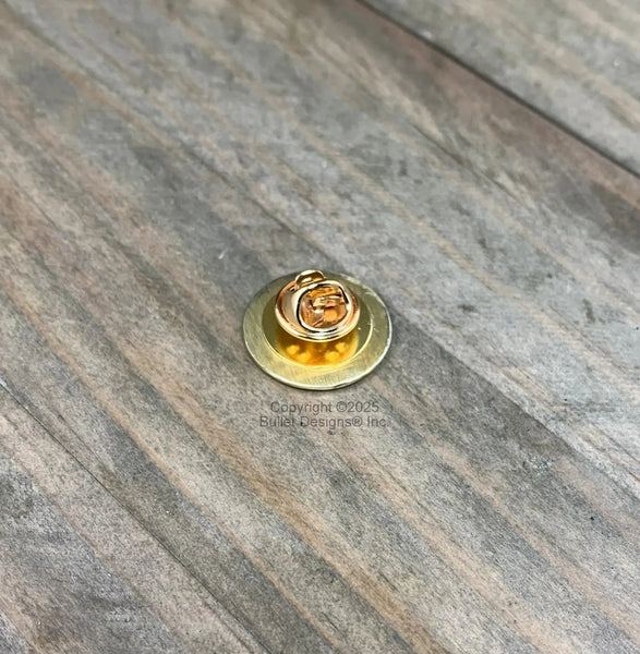 50 BMG Brass Bullet Tie Tack 