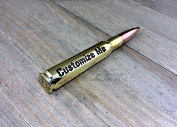 Bullet Bottle Opener, DARK Engraved 50 Caliber Brass Bullet, Custom, Personalized, 50BMG, Military Very Large, Engraving Optional
