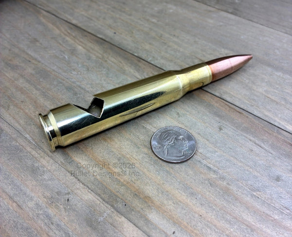 Bullet Bottle Opener, DARK Engraved 50 Caliber Brass Bullet, Custom, Personalized, 50BMG, Military Very Large, Engraving Optional
