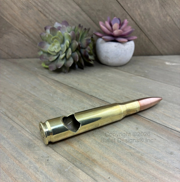Bullet Bottle Opener, DARK Engraved 50 Caliber Brass Bullet, Custom, Personalized, 50BMG, Military Very Large, Engraving Optional
