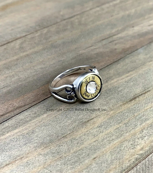 Custom 9mm Sterling Silver Heart Bullet Ring, Winchester – Bullet ...