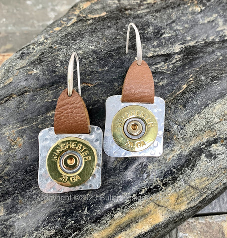 Leather Accent Earrings