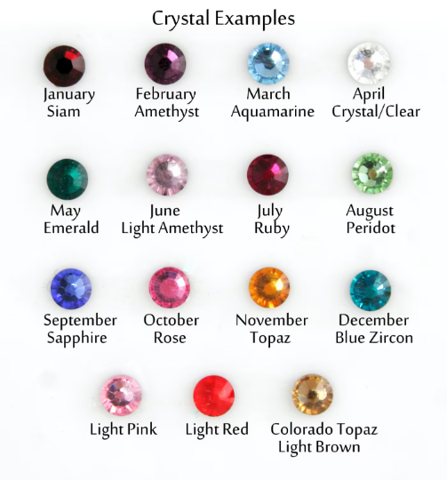 Swarovski Crystal Chart