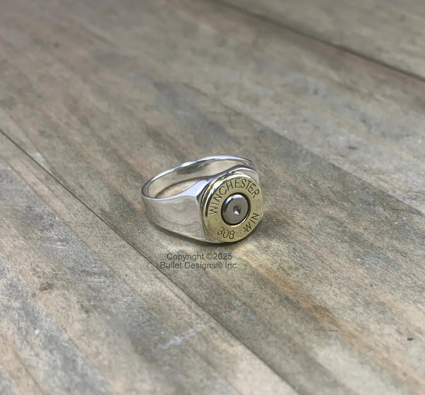 Sterling Silver Bullet Ring, Custom, Unisex, Men, Women – Bullet ...
