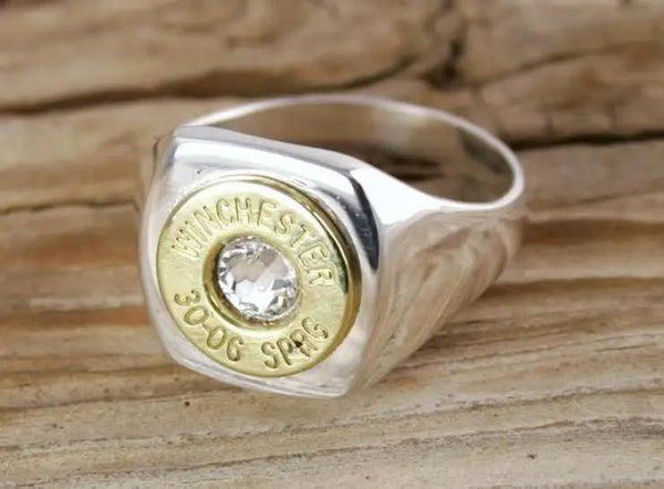Sterling Silver Bullet Ring