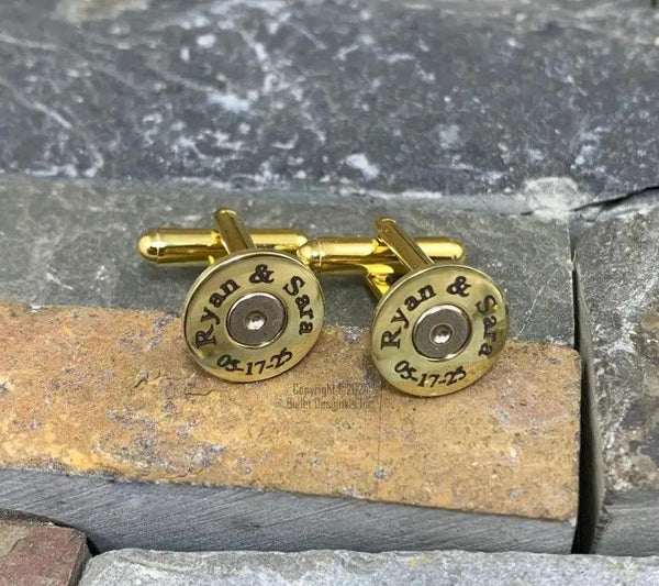 brass cufflinks