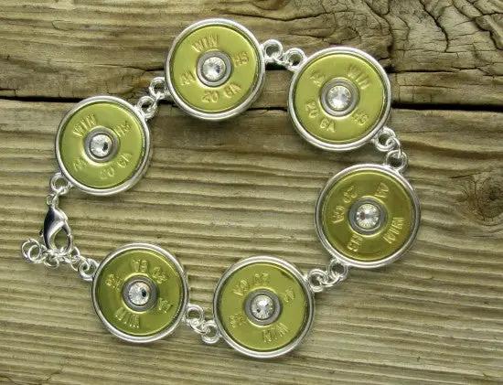 20 Gauge Brass Shotgun Tennis Bracelet, Winchester