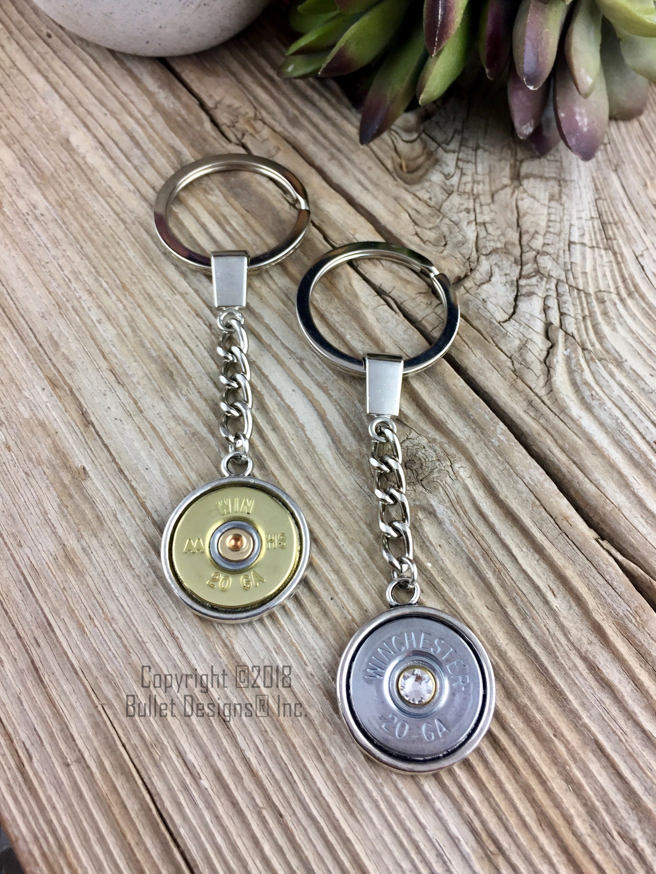 Custom Shotgun Keychain, 20 Gauge Keychain, Nickel or Brass