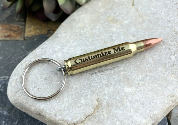 engraved bullet keychain