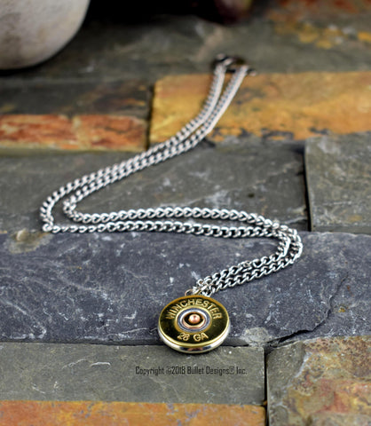 28 Gauge Men's Shotgun Necklace