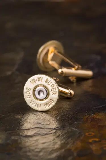 Winchester 300 Magnum Bullet Cufflinks