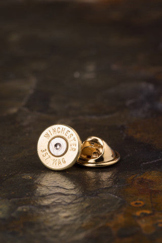 Brass Bullet Tie Tack