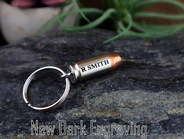 Engraved Bullet Keychain