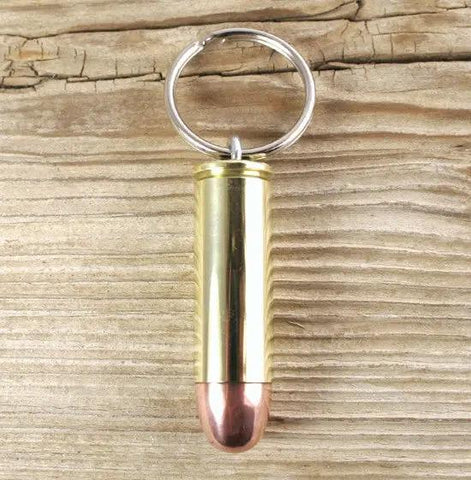 45 Colt Brass Bullet Keychain