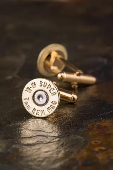 Winchester 7mm Mag Bullet Cufflinks
