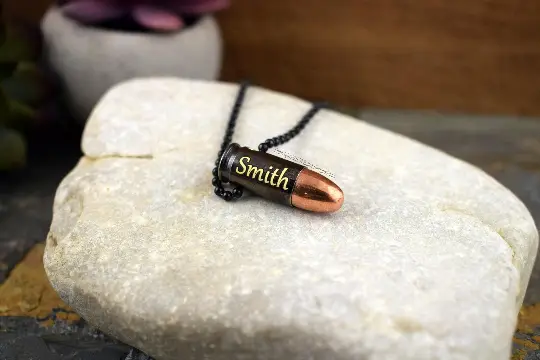 Black Bullet Necklace