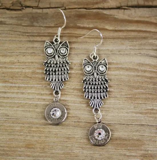 Owl Bullet Earrings