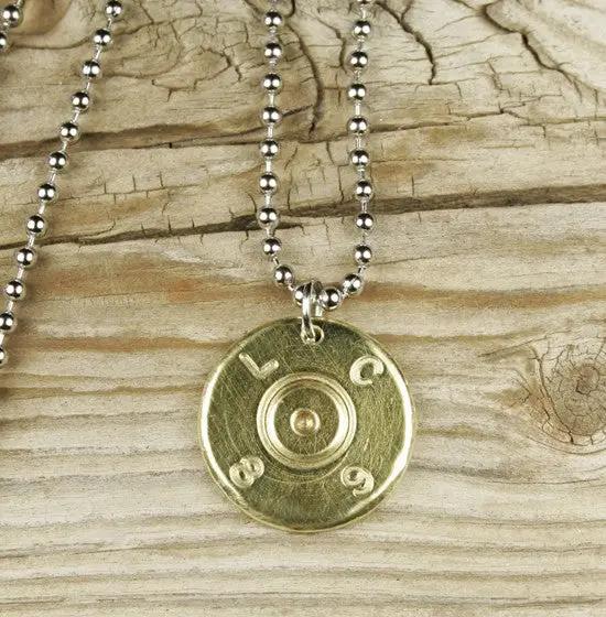 Authentic 50 Caliber BMG Bullet Head Necklace