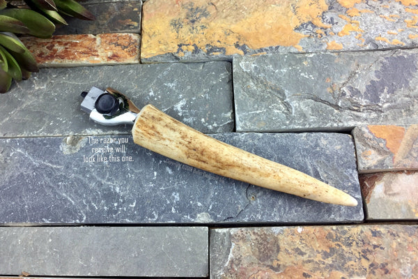 Deer Antler Razor - Mach 3, Unique, Gift for Him, Hunter – Bullet ...