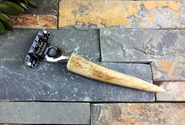 Deer Antler Razor - Mach 3, Unique, Gift for Him, Hunter – Bullet ...