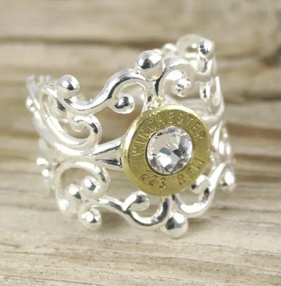 Filigree Bullet Ring