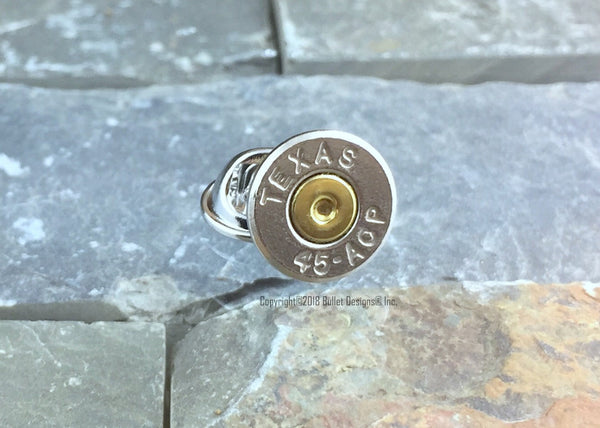 Texas 45 ACP Bullet Tie Tac Hat Pin