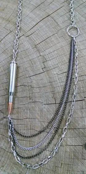The New Yorker Nickel Bullet & Casing Necklace