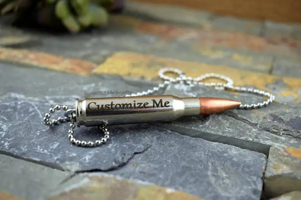 Custom Engraved 308 Urn Bullet Necklace, DIY, Personalized Memorial Keychain Ash Holder
