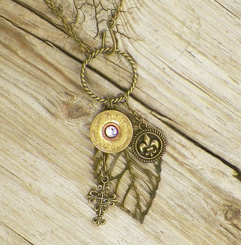 Western Woman's Bullet Charm Necklace