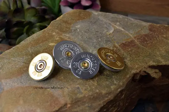 20 or 12 Gauge Shotgun Buttons, Winchester, SET OF 5 – Bullet Designs® Inc.
